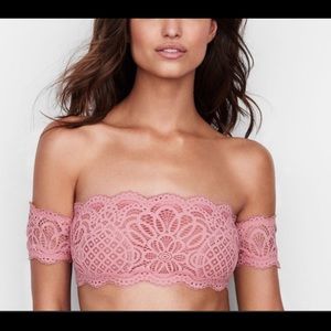 Victoria’s Secret Pink Lace Bandeau Bralette